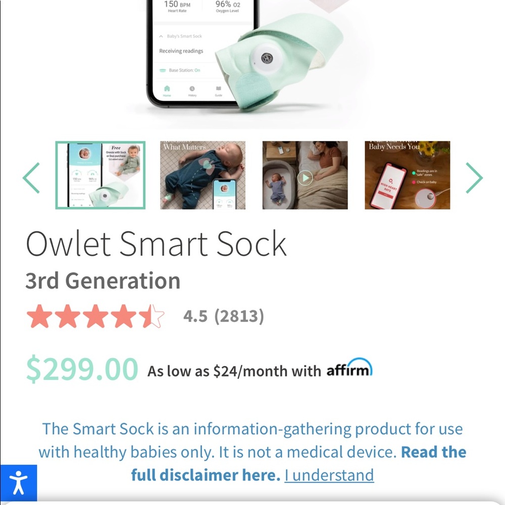 Owlet Smart Sock